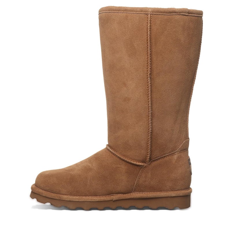 BEARPAW Women's Elle Tall Vegan Hickory Size 10 | Slip On Boots | Comfortable Suede Winter Boot - Image 2
